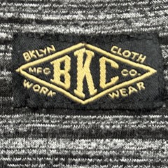 Brooklyn Cloth Mens Medium Gray Marled V Neck T Shirt Casual Streetwear Y2K