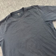 Uniqlo Supima Cotton T-Shirt Large Dark Gray Crew Neck Short Sleeve Mens