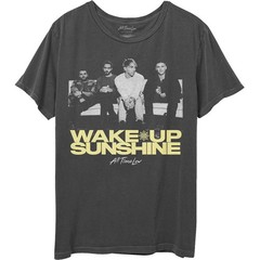 Men’s All Time Low Faded Wake Up Sunshine T-shirt XX-Large Charcoal Grey
