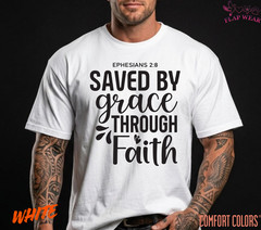 Unisex Saved By Grace Throu T-Shirt, Men T shirt,Women T shirt Gift ReligionTop