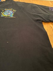 vtg 90s distressed single stitch Umbro soccer tshirt. made in use. xl