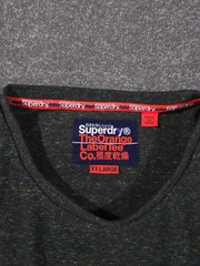 Superdry Shirt Mens 2XL Dark Green Marl Gym The Orange Label Outdoor Casual Top