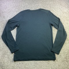 Fjallraven Abisko Wool Mens Dark Navy Long Sleeve Trekking Shirt Size S NWT