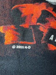 Vintage 2005 Harley-Davidson Malaysia T-Shirt – Men’s Black Graphic Tee Flame XL