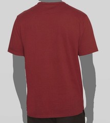 $80 Vince Men’s Red Solid Garment Dye Short Sleeve Cotton Crew T-Shirt Size XL