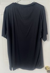 Messi Logo Tee Shirt Black Stretch Limo Size 2XL