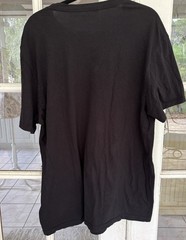 Converse XL Chuck Taylor All Star Record Label Tee Shirt, Black, 100% Cotton