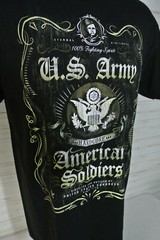MINTY! USA US Army Fighting Spirit T-Shirt- 7.62 Design- Men’s Size LARGE Black