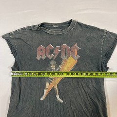 Abercrombie & Fitch Ac/Dc Voltage T Shirt Mens Large Black Cotton Relaxed Fit