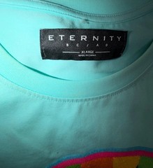Eternity BC/AD Mens Shark Mouth Crew Neck Pullover T-Shirt Size XL Mint Green