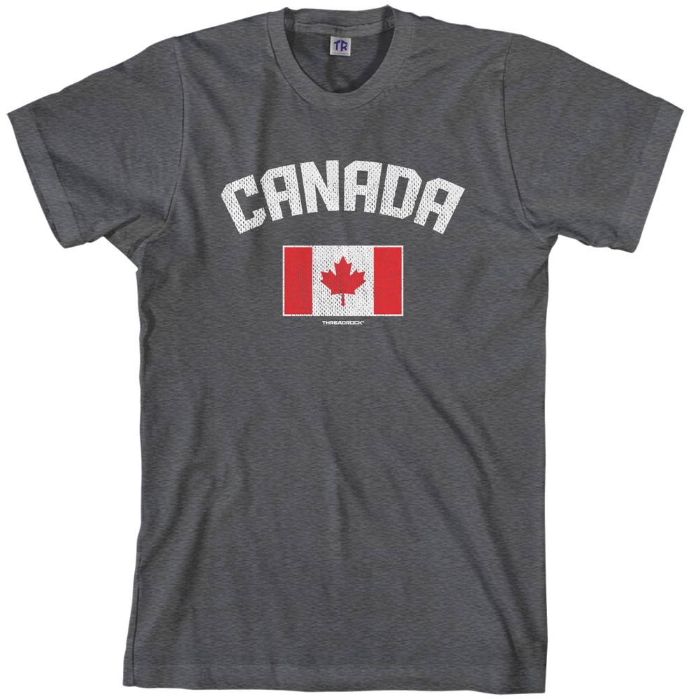 Threadrock Men’s Canada Canadian Flag T-shirt Country Pride