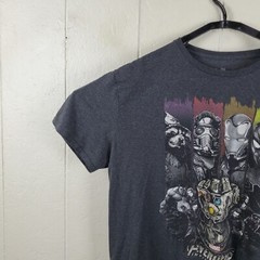 Avengers Infinity War Shirt Mens Extra Large Gray Crew Neck Short Sleeve Graphic