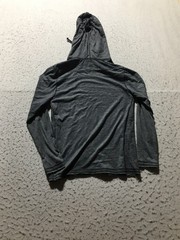 BKE Hooded Shirt Mens S Small Gray Long Sleeve Pocket Drawstring Hood