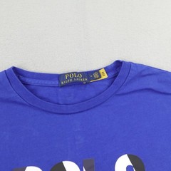 Polo Ralph Lauren Shirt Mens Medium Blue 69 Graphic Long Sleeve Crewneck Tee