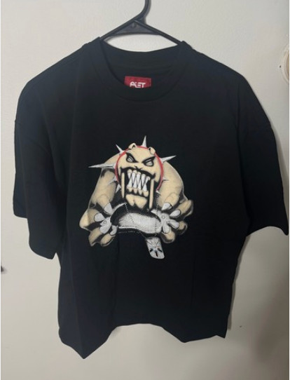Vintage Oakley Monster Bulldog Puff Print T Shirt oversize Size Small