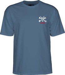 Powell Peralta RAT BONES Skateboard T Shirt INDIGO BLUE