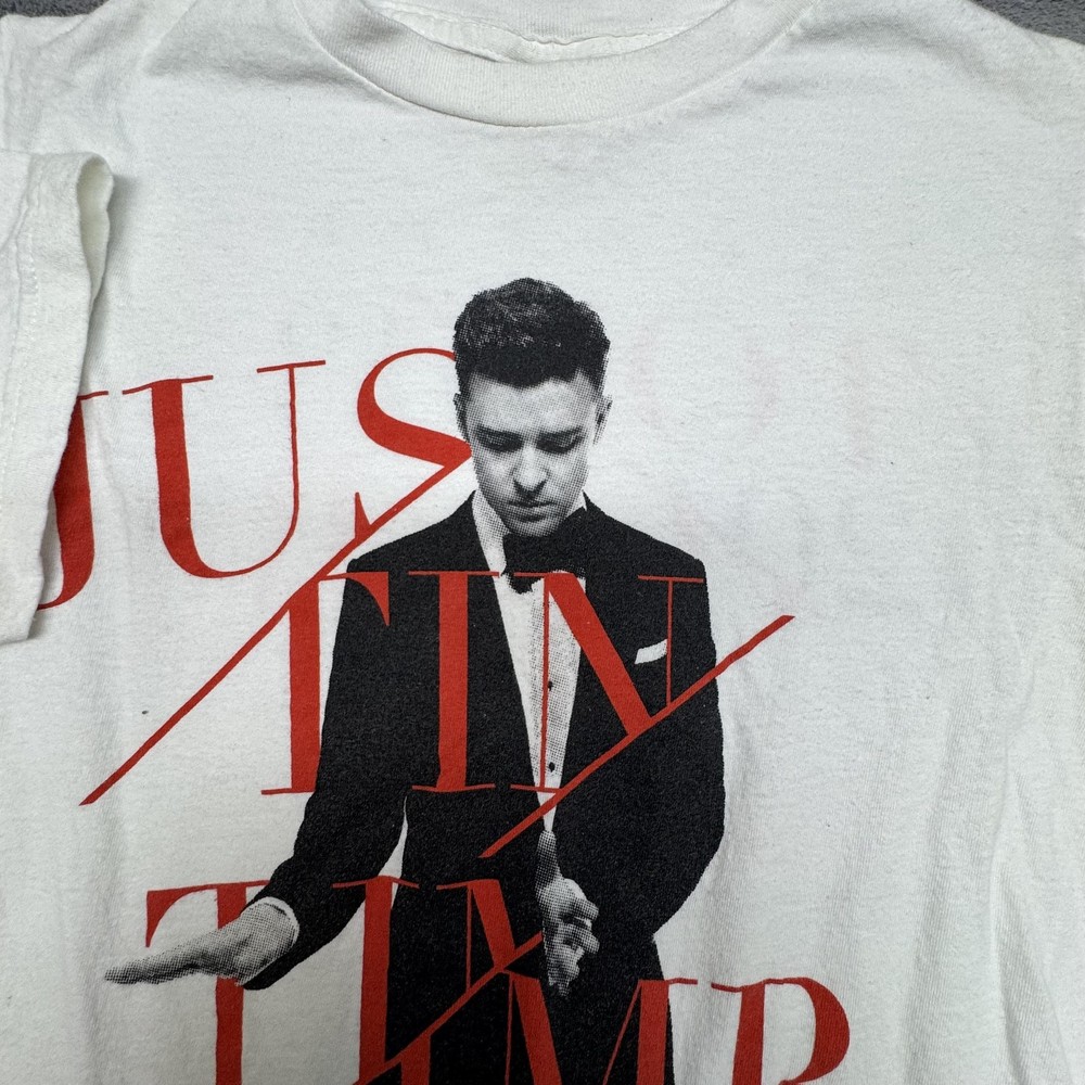 Bay Island Sportswear Shirt Mens Small White Justin Timberlake 2013 Tour