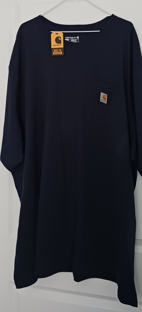 NEW Mens Carhartt Dark Blue Loose Fit Shirt 4XL (IRREGULAR)