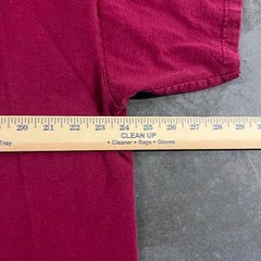 Y2K Nike Burgundy Red Mini Swoosh T Shirt XL