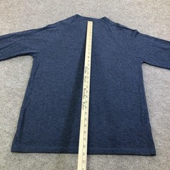 Faherty Shirt Mens Large Blue Cloud Cotton Henley Long Sleeve Tagless Tee