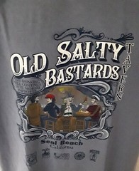 COMFORT COLORS OLD SALTY BASTARDS Cape Cod Blue T- Shirt Various Sizes