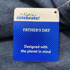 Way To Celebrate Mens Fathers Day Favorite Kid T-Shirt Size XL (46-48) Blue