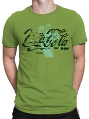 Officially Licensed Coca Cola Classic Coke Bottle Design Men’s T-shirt