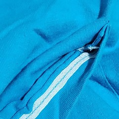 Vintage BVD Blank Selvedge Pocket Shirt Mens Size Large Blue Made In USA 90s