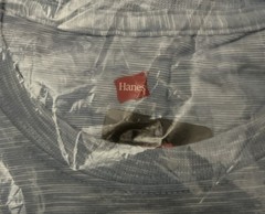 Hanes Ultimate X-Temp T-Shirts S Akul Light Blue New Sealed