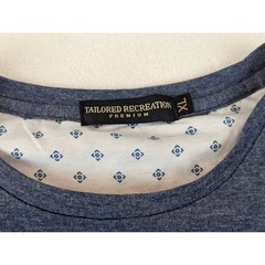 Tailored Recreation Premium Mens XL Heather Blue Crewneck T-Shirt Short Sleeve