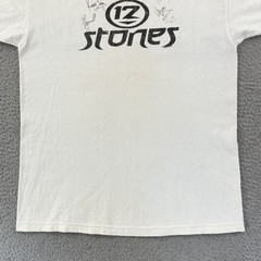 Vintage 12 Stones Shirt Mens Large Ringer Short Sleeve Band Music Tour Y2K USA