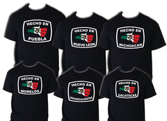 Mexico Mexican t-shirt Country Flag Eagle HECHO EN MEXICO States Pride State MX