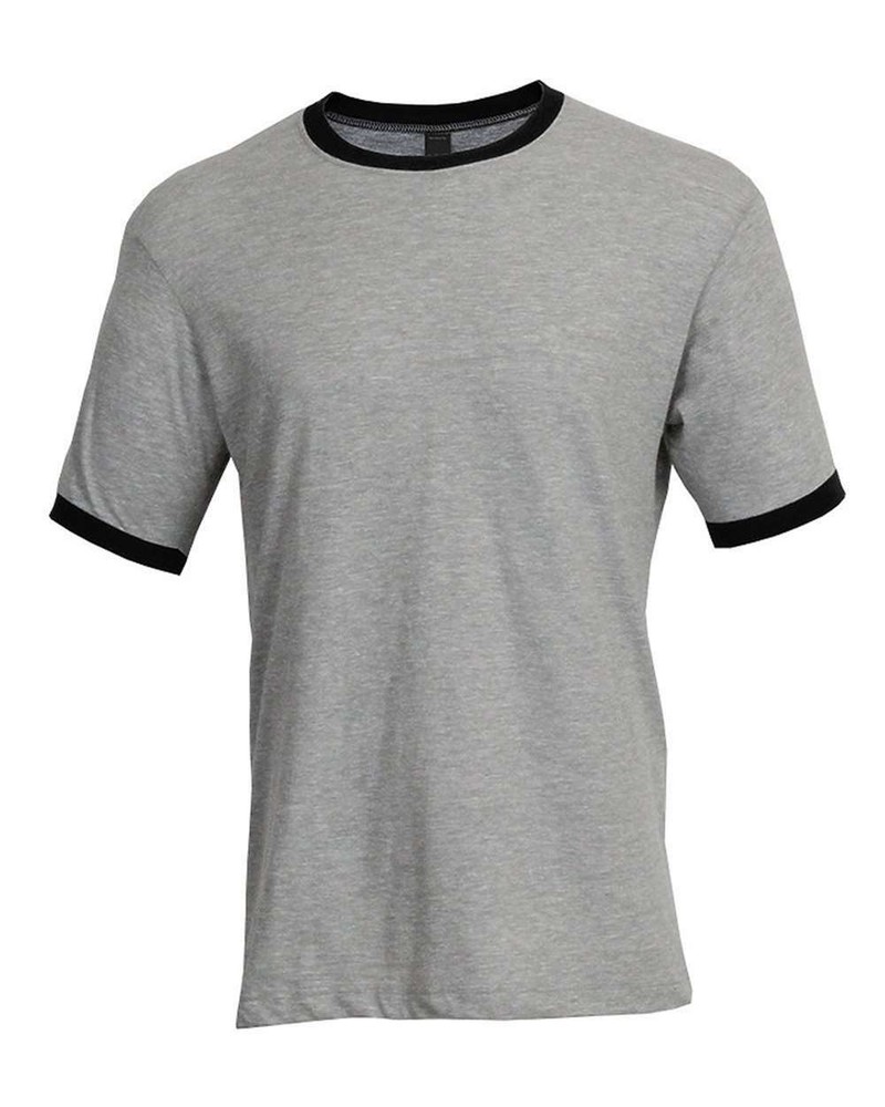 Tultex 246 Unisex Ringspun USA Cotton/Polyester Fine Jersey Ringer T-Shirt