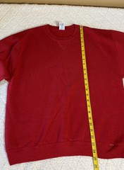 Vintage Russell Athletic 90s Blank Red Pullover Sweatshirt Unisex Size M