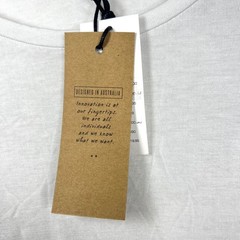 Cotton On White Long Sleeve Top Mens Size S Essi 2 L/S Viscose Blend Casual