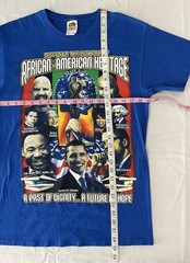 Vintage African American Heritage Shirt Mens Medium Black History MLK Obama Tee