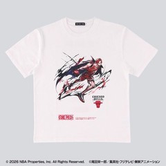 ONE PIECE × NBA T-Shirts Shanks×CHICAGO BULLS BLACK、White