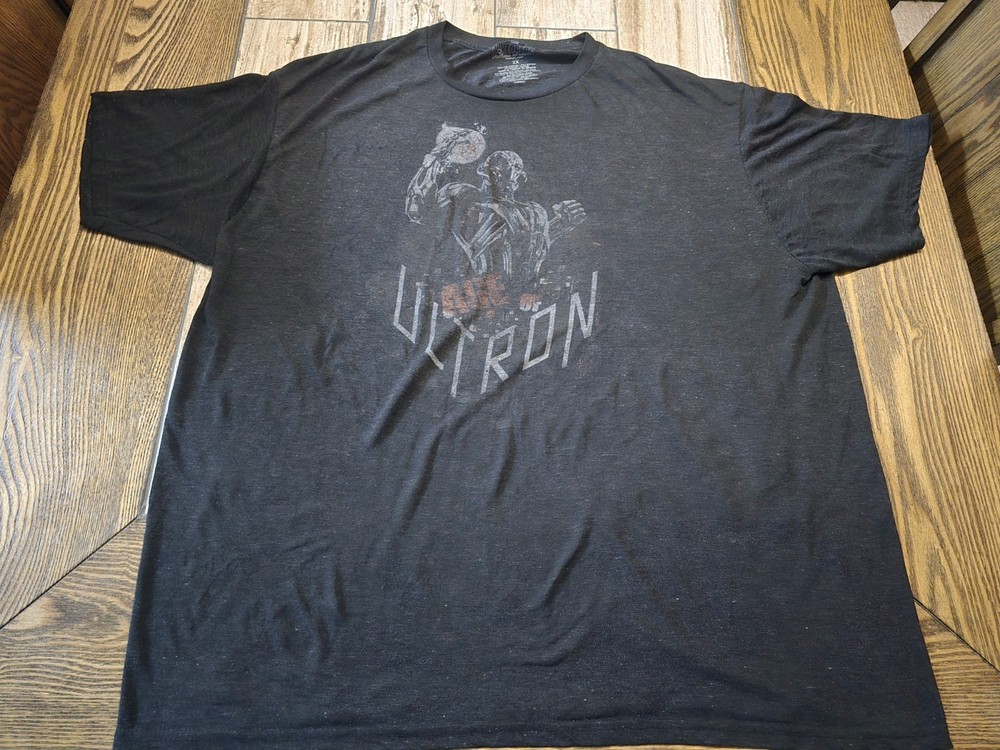Marvel Avengers Age of Ultron Ultron Graphic T-Shirt Men’s 2XL Black Movie Tee