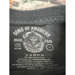 Sons of Anarchy Grim Reaper Motorcycle T Shirt Black Large Licensed Road Gear