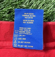 Gino Green Global Red Polo Y2K grail 999 Vintage Rhinestones Size XL
