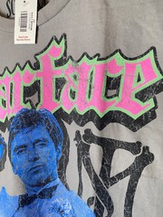 NWT- Scarface Tony Montana “The World is Yours” Double Sided Neon Tee