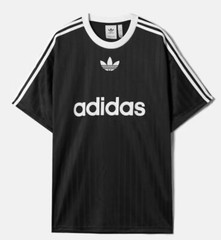 NEW MEN’S ADIDAS ORIGINALS TREFOIL POLY TEE SHIRT ~SIZE LARGE #IU2341 BLACK