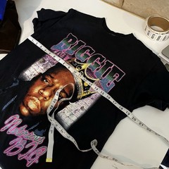 Notorious BIG Black Graphic Tshirt Medium HIp Hop Rap Rapper Big Poppa Retro 90s