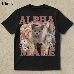 Alpha Male Funny Kitten Shirt, Funny Cat Meme Shirt, Boyfriend Gift,Cat Lover