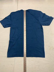 American Apparel Sustainable Collection Unisex V Neck T-Shirt 100% cotton Blue M