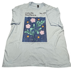 Baby Blue Magic Flowers Graphic Tee