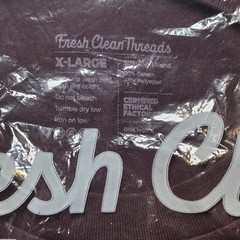 Fresh Clean Threads Crew Neck Tee Port Red Size XL NEW