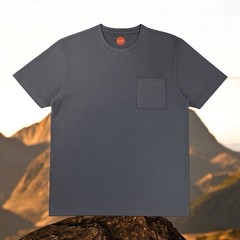 Common People Popcorn Texture Shirt Garment Dye Relaxed Fit Gray M Ribbed Sleek