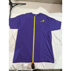 Port & Company Men’s 2XL Purple Pocket Crew Neck Graphic Tee The Mad Hatters