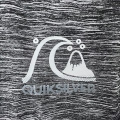Quicksilver Mens Size Large Gray Striped Breathable Stretchable Shirt